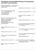 Chamberlain University BIOS 251 Exam 3 Test Questions with 100&percnt; Correct Answers
