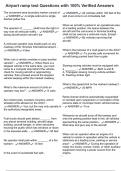 Airport ramp test Questions with 100&percnt; Verified Answers