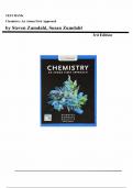 Test Bank - for Chemistry&colon; An Atoms First Approach 3rd Edition&comma; by Steven Zumdahl&comma; Chapter 1-21 &vert;All Chapters 