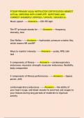 FITOUR PRIMARY AQUA INSTRUCTOR CERTIFICATION NEWEST  ACTUAL 2025&sol;2026 WITH COMPLETE QUESTIONS AND  CORRECT ANSWERS&sol; VERIFIED &sol; UPDATE &sol; GRADED A&plus;