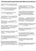 C211 Second OA quizzes Exam with 100&percnt; Correct Answers