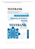 Test Bank - Introductory Maternity and Pediatric Nursing&comma; 5th Edition &lpar;Hatfield&comma; 2022&rpar;&comma; Chapter 1-42 &vert; All Chapters with Rationals