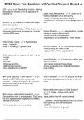 CISEC Exam Test Questions with Verified Answers Graded A