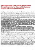 Pathophysiology Case Studies with Answers Clinical Scenarios for Disease Mechanisms&comma; Diagnosis & Nursing Interventions&period;pdf