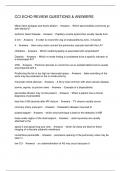 CCI ECHO REVIEW QUESTIONS & ANSWERS