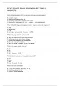 ECHO BOARD EXAM REVIEW QUESTIONS & ANSWERS