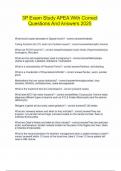 3P Exam Study APEA With Correct Questions And Answers 2025