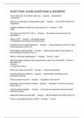 ECHO FINAL EXAM QUESTIONS & ANSWERS