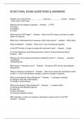 ECHO FINAL EXAM QUESTIONS & ANSWERS