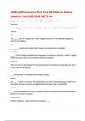 Building Maintenance final Local 68 Midterm Review Question Pool 2025&sol;2026 RATED A&plus; 