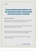 ISYE 6414-REGRESSION ANALYSIS MODULES 1-4 ALL 250&plus; QUESTIONS WITH CORRECT DETAILED ANSWERS LATEST UPDATE THIS YEAR - JUST RELEASED&period;