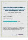 BSN 315 HESI RN SPECIALTY PHARMACOLOGY EXAM V1&comma; V2 & STUDY GUIDE ALL 550&plus; QUESTIONS WITH CORRECT DETAILED ANSWERS LATEST UPDATE THIS YEAR - JUST RELEASED&period;