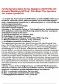 Family Medicine Board Review Questions &lpar;ABFM ITE&rpar; with Answers Cardiology & Primary Care Exam Prep questions and answers graded A&plus;&lowbar;compressed &lpar;1&rpar;&period;pdf