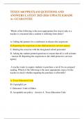 TEXES 160 PPR EXAM QUESTIONS AND ANSWERS LATEST 2025-2026 UPDATE &vert;GRADE A&plus; GUARANTEE
