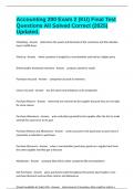 Accounting 200 Exam 2 &lpar;KU&rpar; Final Test Questions All Solved Correct &lpar;2025&rpar; Updated&period;