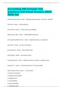 Accounting 200 formulas Test Questions and Actual Answers &lpar;2025-2026&rpar; Set&period;