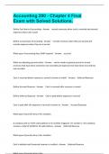 Accounting 200 - Chapter 4 Final Exam with Solved Solutions&period;