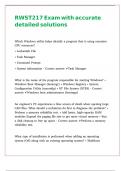 RWST217 Exam with accurate detailed solutions