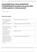 HAZWOPER FINAL EXAM QUESTIONS COMPREHENSIVE questions answered&comma; 2025 verified graded A&plus; already passed&excl;