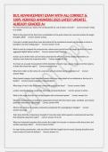 BU1 ADVANCEMENT EXAM WITH ALL CORRECT & 100&percnt; VERIFIED ANSWERS&vert;2025 LATEST UPDATE&vert; ALREADY GRADED A&plus;