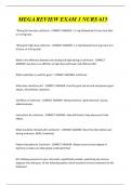 MEGA REVIEW EXAM 3 NURS 615  