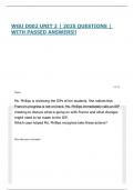 WGU D002 UNIT 2 &vert; 2025 QUESTIONS &vert; WITH PASSED ANSWERS&excl;&excl;