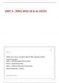 UNIT 3 - D002 WGU &lpar;Q & A&rpar; 2025&excl;&excl;