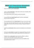 MEJO 377 Final Exam Questions with Accurate Answers