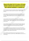 MentAl HeAlth NGN PrActice ATI ExAm  NEWEST VERSION With COMPLETE SOLUTION  100&percnt; VERIFIED ANSWERS A&plus; GRADED Free   