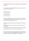 WGU D676 Pre OA Exam 45 Questions with Verified Answers&comma;100&percnt;CORRECT