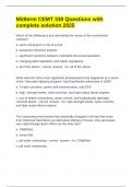 Midterm CEMT 330 Questions with complete solution 2025  