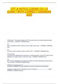 CPT & HCPCS CODING CH 1-6 EXAM 1 WITH CORRECT ANSWERS 2025