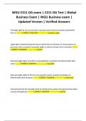 WGU C211 OA exam &vert; C211 OA Test &vert; Global Business Exam &vert; WGU Business exam &vert; Updated Version &vert; Verified Answers