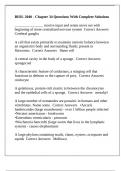 BIOL 2040 - Chapter 34 Questions With Complete Solutions