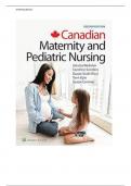 Test Bank For Canadian Maternity and Pediatric Nursing 2nd Edition by Jessica Webster&comma; Caroline Sanders&comma; Susan Ricci&comma; Theresa Kyle&comma; Susan Carmen 9781496386090 Chapter 1-51