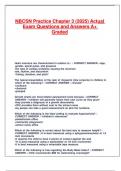 NBCSN Practice Chapter 3 &lpar;2025&rpar; Actual Exam Questions and Answers A&plus; Graded