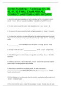 Dental Assisting&mdash; Radiology Ch&period; 39&comma; 40&comma; 41&comma; 42 FINAL EXAM AND ALL CORRECT ANSWERS &lpar;2025&rpar; UPDATE&period;