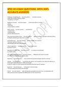 SPEX 101 EXAM QUESTIONS  WITH 100&percnt; ACCURATE ANSWERS