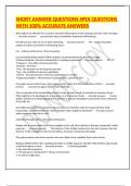 SHORT ANSWER QUESTIONS SPEX QUESTIONS WITH 100&percnt; ACCURATE ANSWERS