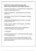 ECON 2102 - Exam 1 &lpar;UNCC Economics 2102 Microeconomics&rpar; Questions With Complete Solutions