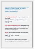 Adobe Photoshop Certification Test exam 2025&sol;2026 ACTUAL  COMPLETE REAL EXAM QUESTIONS AND CORRECT  ANSWERS &lpar;VERIFIED ANSWERS&rpar; ALREADY                            GRADED A&plus; &sol;2025 BRAND NEW&excl;&excl; 