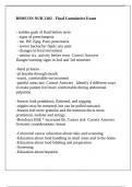 BSMCON NUR 2102 - Final Cumulative Exam