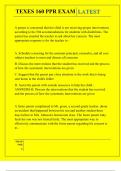 TEXES 160 PPR EXAM QUESTIONS AND ANSWERS 2025