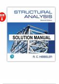 Solutions Manual &ndash; Structural Analysis 11th Edition by Hibbeler &ndash; Complete Step-by-Step Answers for All 17 Chapters