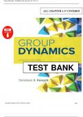 Test Bank &ndash; Group Dynamics 7th Edition by Donelson R&period; Forsyth &ndash; Verified & Complete &vert; All 17 Chapters Covered &vert; Latest Edition