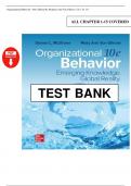 Solutions Manual &ndash; Organizational Behavior&colon; Emerging Knowledge&comma; Global Reality 10th Edition by McShane & Von Glinow &ndash; Verified & Complete &vert; All 15 Chapters Covered