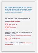 Rush - Advanced Pharmacology - NSG 531 - Exam 1 2025&sol;2026  ACTUAL COMPLETE REAL EXAM QUESTIONS AND  VERIFIED  ANSWERS &lpar;CORRECT DETAILED & ELABORATED&rpar; ALREADY  GRADED A&plus; &sol;2025 NEWEST VERSION&excl;&excl;