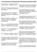 Fire Instructor II Test Questions with Answers Graded A 2025