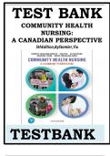 Test Bank for Community Health Nursing A Canadian Perspective 5th Edition by Stamler