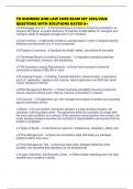 TN BUSINESS AND LAW CORE EXAM SET 2025&sol;2026 QUESTIONS WITH SOLUTIONS RATED A&plus;